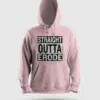 Straight Outta Erode Men/Unisex Hoodie in Light Baby Pink Color