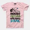 Inniki Setha Nalaiku Paal Men/Unisex T-Shirt in Light Baby Pink Color