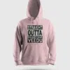 Straight Outta Maamiyaar Veedu Men/Unisex Hoodie in Light Baby Pink Color