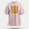 Jamin, Kadal Laye Illayam Men/Unisex Oversized T-Shirt in Light Baby Pink Color