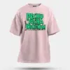 Pechu Pecha Irrukanum Men/Unisex Oversized T-Shirt in Light Baby Pink Color