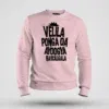 Velila Ponga Da Ayoogya Rascalgala Men/Unisex Sweatshirt in Light Baby Pink Color