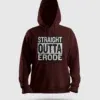 Straight Outta Erode Men/Unisex Hoodie in Maroon Color