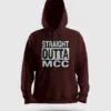 Straight Outta Mcc Men/Unisex Hoodie in Maroon Color