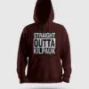 Straight Outta Kilpauk Men/Unisex Hoodie in Maroon Color