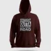 Straight Outta Ecr Men/Unisex Hoodie in Maroon Color