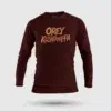 Ore Kushtamappa Men/Unisex Long Sleeve T-Shirt in Maroon Color