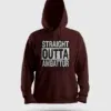 Straight Outta Ambattur Men/Unisex Hoodie in Maroon Color