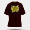 Kekraan Mekraan Company Men/Unisex Oversized T-Shirt in Maroon Color