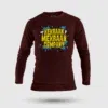 Kekraan Mekraan Company Men/Unisex Long Sleeve T-Shirt in Maroon Color