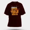Vettina Thala Yenaku Men/Unisex Oversized T-Shirt in Maroon Color