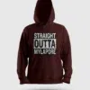 Straight Outta Mylapore Men/Unisex Hoodie in Maroon Color