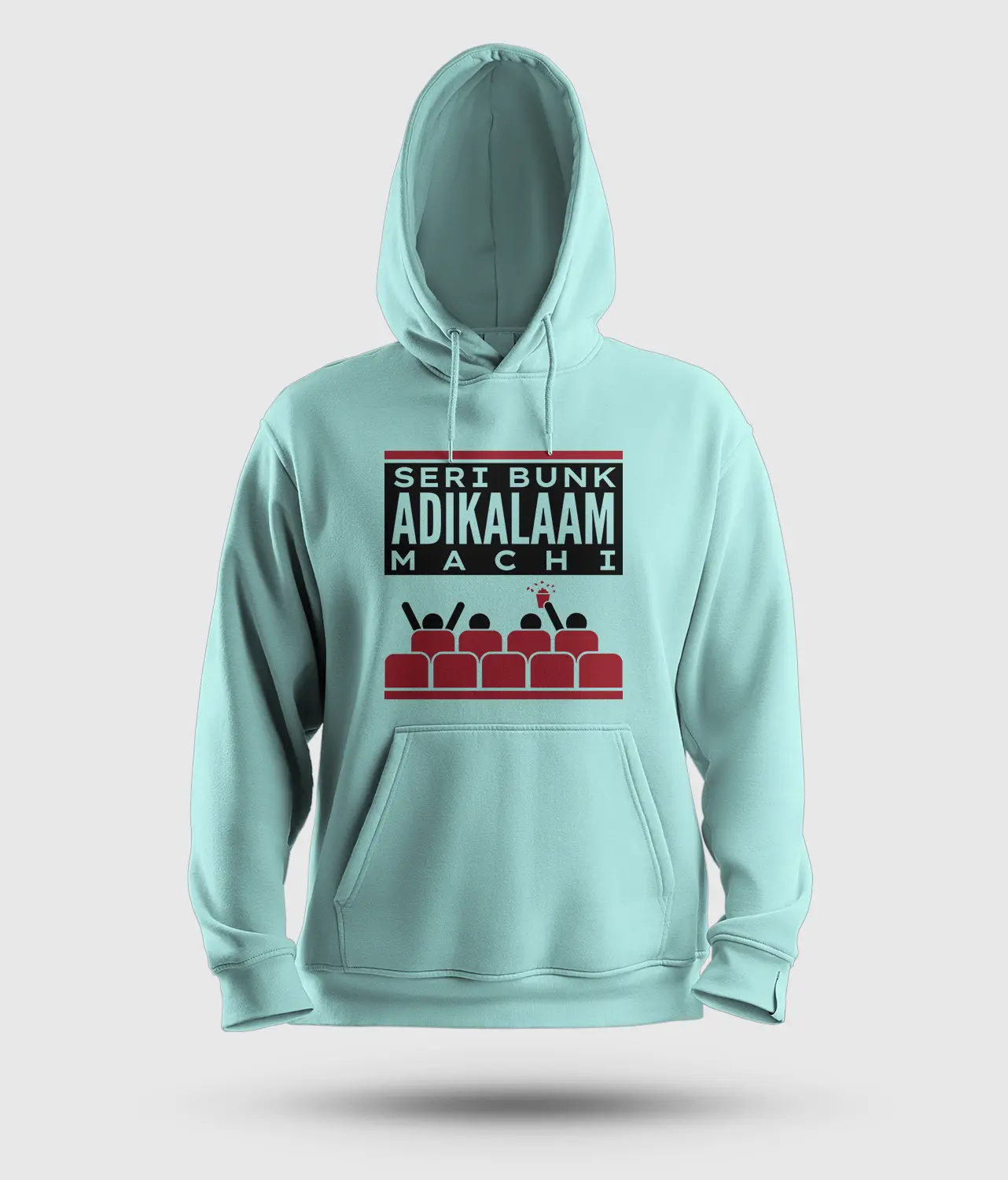 Seri Bunk Adikalaam Machi Men/Unisex Hoodie in Mint Color