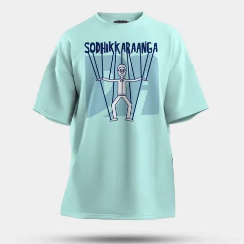 Sodhikkaraangada men/unisex oversized t-shirt in mint color