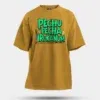 Pechu Pecha Irrukanum Men/Unisex Oversized T-Shirt in Mustard Yellow Color