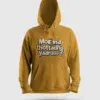 Moona Thotadhu Yaaru Men/Unisex Hoodie in Mustard Yellow Color