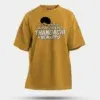 Manasula Michael Jackson Thangachi Nu Nenappu Men/Unisex Oversized T-Shirt in Mustard Yellow Color
