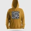 Straight Outta Mcc Men/Unisex Hoodie in Mustard Yellow Color