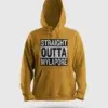 Straight Outta Mylapore Men/Unisex Hoodie in Mustard Yellow Color