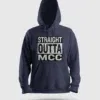 Straight Outta Mcc Men/Unisex Hoodie in Navy Blue Color