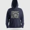 Straight Outta Kilpauk Men/Unisex Hoodie in Navy Blue Color
