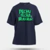 Pechu Pecha Irrukanum Men/Unisex Oversized T-Shirt in Navy Blue Color