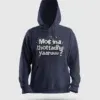 Moona Thotadhu Yaaru Men/Unisex Hoodie in Navy Blue Color