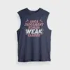 Unga Judgement Romba Weak Saarrr Men/Unisex Tank Top in Navy Blue Color