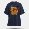 Vettina Thala Yenaku Men/Unisex Oversized T-Shirt in Navy Blue Color