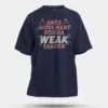 Unga Judgement Romba Weak Saarrr Men/Unisex Oversized T-Shirt in Navy Blue Color