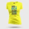 Nama Edhu Panalum Indha Ulagam Namala Uththu Paakanum Women's T-Shirt in New Yellow Color