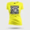 Straight Outta Coimbatore Women's T-Shirt in New Yellow Color