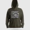 Straight Outta Mogappair Men/Unisex Hoodie in Olive Green Color