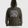 Straight Outta Erode Men/Unisex Hoodie in Olive Green Color