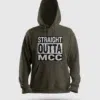 Straight Outta Mcc Men/Unisex Hoodie in Olive Green Color