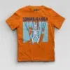 Sodhikkaraangada Boys Round Neck T-Shirt in Orange Color