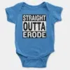 Straight Outta Erode Onesie/Romper in Orchid Blue Color