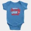 Rightuuu.. Saithaan Cycle La Varudhu Onesie/Romper in Orchid Blue Color