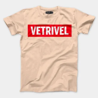 Vetrivel Men/Unisex T-Shirt in Peach Color