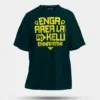 Enga Area La Pei Kelu Ennapathi Men/Unisex Oversized T-Shirt in Petrol Blue Color
