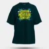 Kekraan Mekraan Company Men/Unisex Oversized T-Shirt in Petrol Blue Color