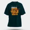 Vettina Thala Yenaku Men/Unisex Oversized T-Shirt in Petrol Blue Color
