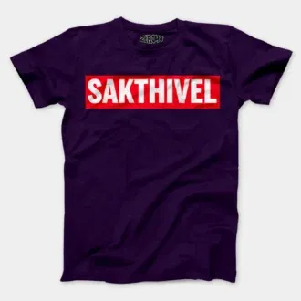 Sakthivel Men/Unisex T-Shirt in Purple Color
