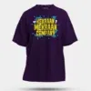 Kekraan Mekraan Company Men/Unisex Oversized T-Shirt in Purple Color