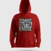 Straight Outta Erode Men/Unisex Hoodie in Red Color