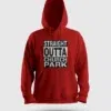Straight Outta Church Park Men/Unisex Hoodie in Red Color