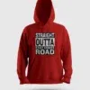 Straight Outta Ecr Men/Unisex Hoodie in Red Color