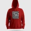 Straight Outta Maamiyaar Veedu Men/Unisex Hoodie in Red Color