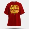 Enga Area La Pei Kelu Ennapathi Men/Unisex Oversized T-Shirt in Red Color
