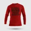 Yaaru Da Avan Mind Puck Panardu Men/Unisex Long Sleeve T-Shirt in Red Color